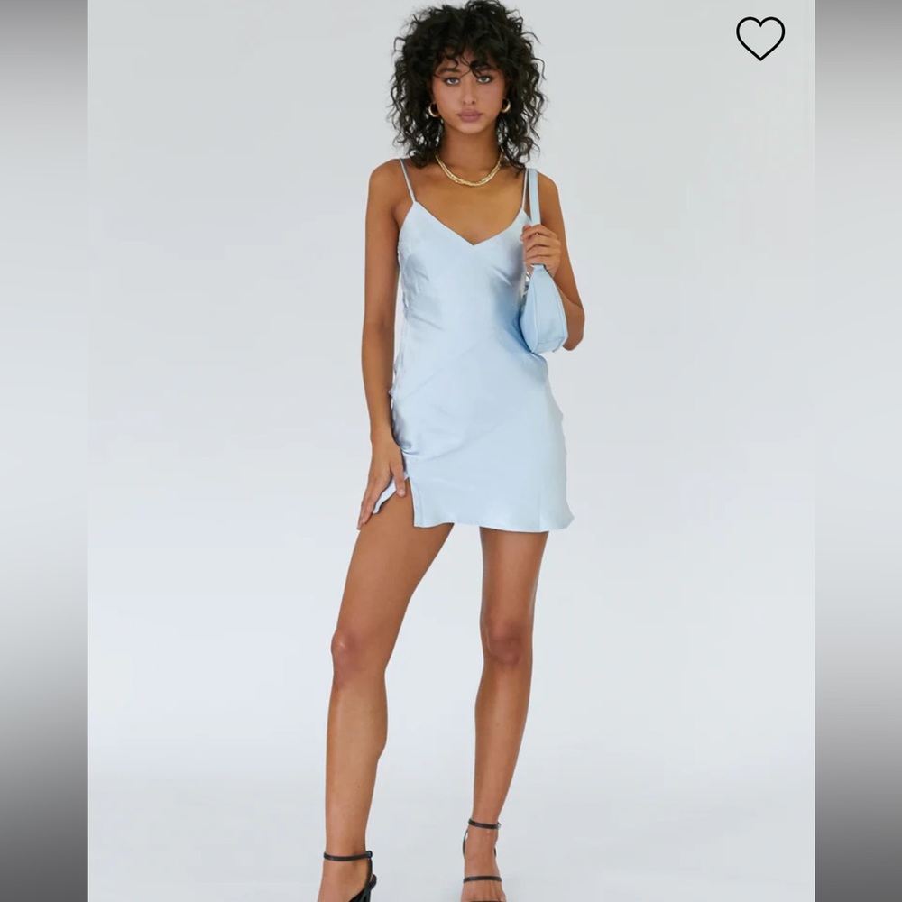 Princess Polly Malitha Mini Dress Blue - Picture 2 of 4